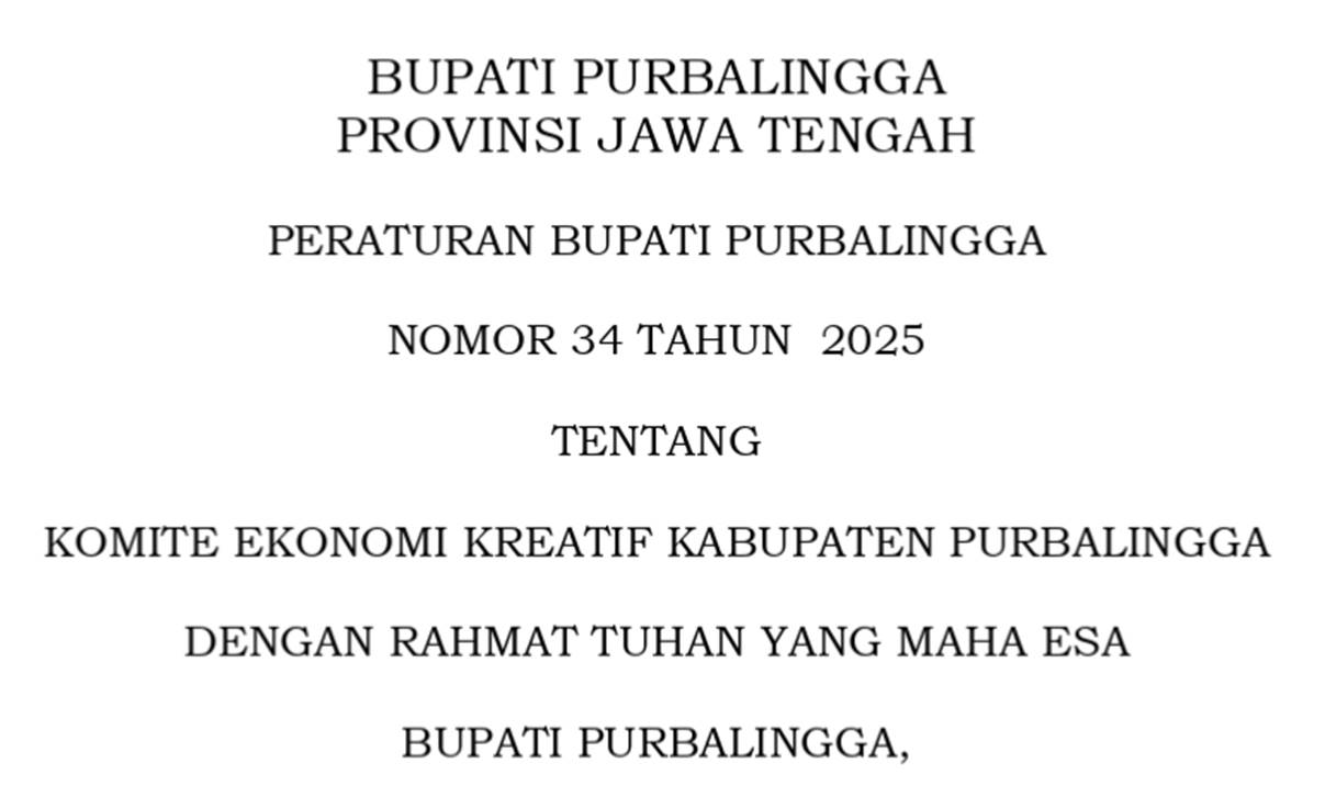 Lampiran foto terkait aduan Pertanyaan Mengenai Duplikasi Peraturan Bupati Nomor 34 Tahun 2025 dan Ketidaksesuaian Publikasi BPK RI Perwakilan Jawa Tengah