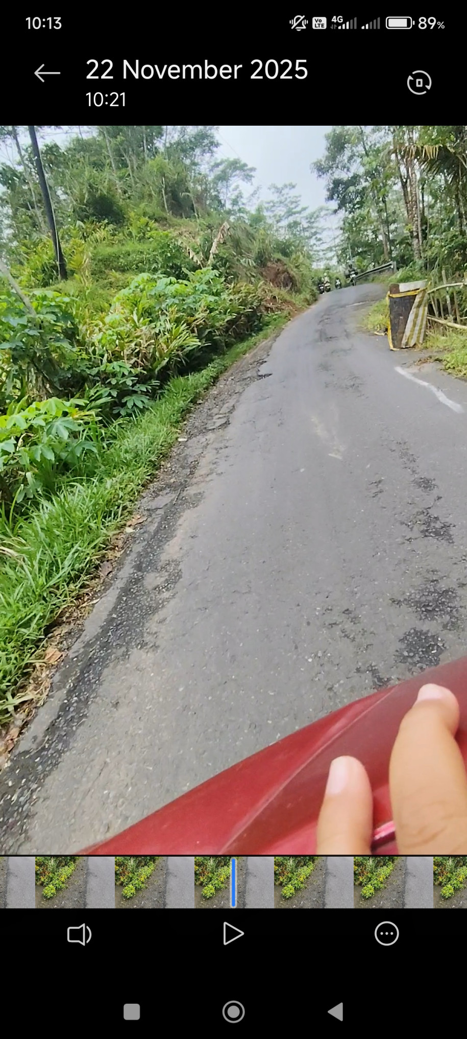 Lampiran foto terkait aduan Perbaikan Segera Jalan Amblas Ruas Karangjambu Purbalingga