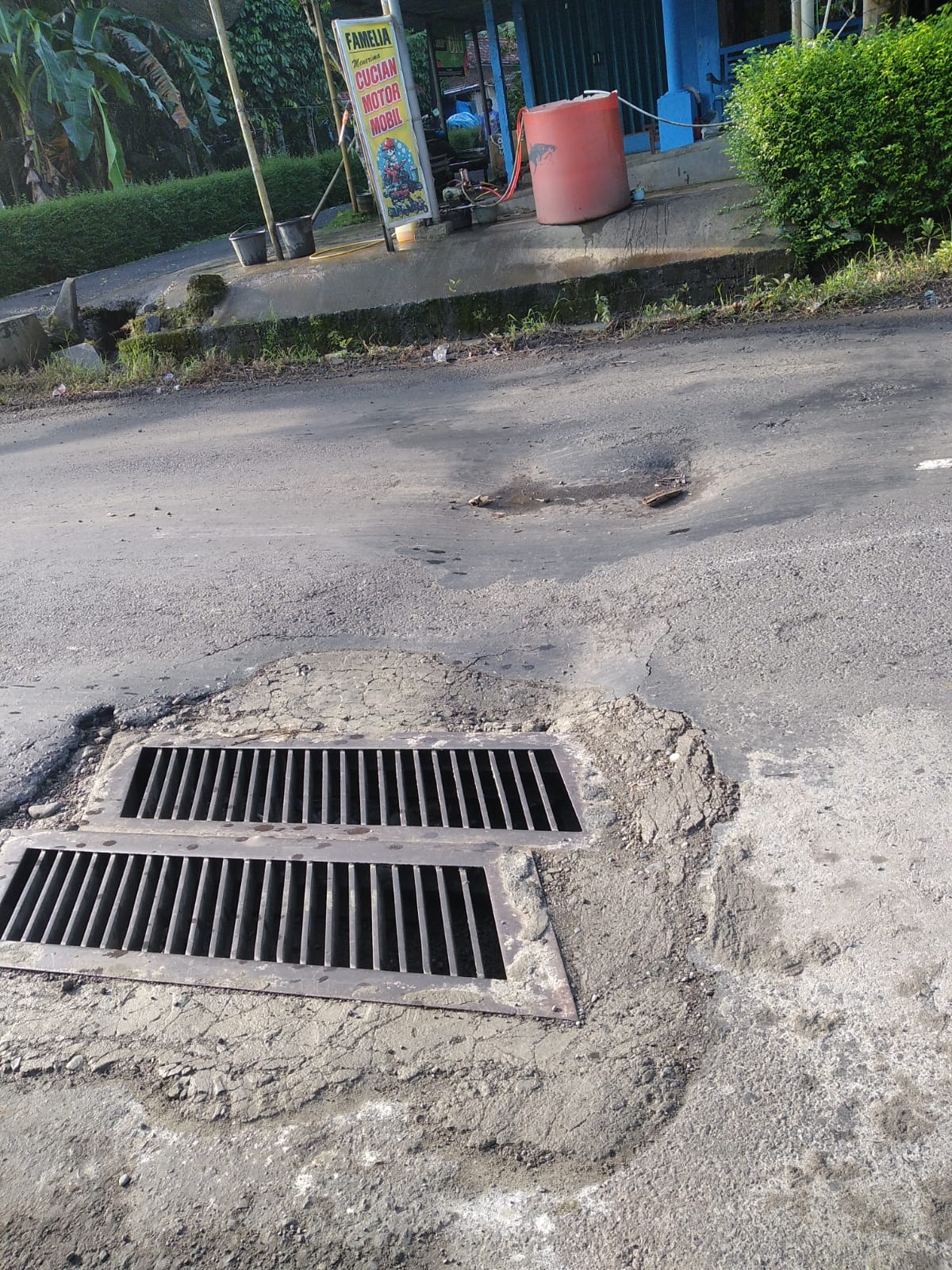 Lampiran foto terkait aduan Laporan Bahaya Jalan di Desa TIDU, RT 02 RW 03, Kecamatan Bukateja, Kabupaten Purbalingga