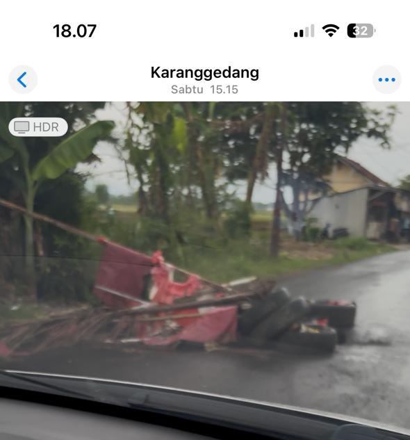 Lampiran foto terkait aduan Laporan Kondisi Jalan Rusak di Wilayah Kemangkon dan Bukateja, Purbalingga: Mohon Perbaikan