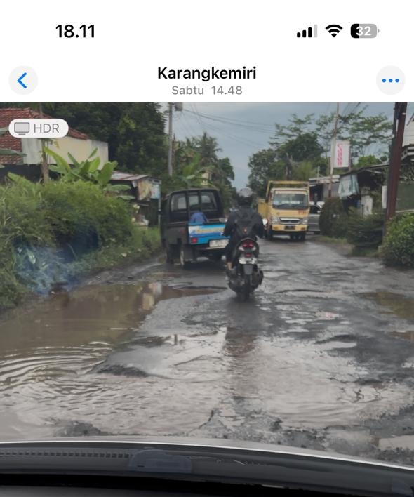 Lampiran foto terkait aduan Laporan Kondisi Jalan Rusak di Wilayah Kemangkon dan Bukateja, Purbalingga: Mohon Perbaikan