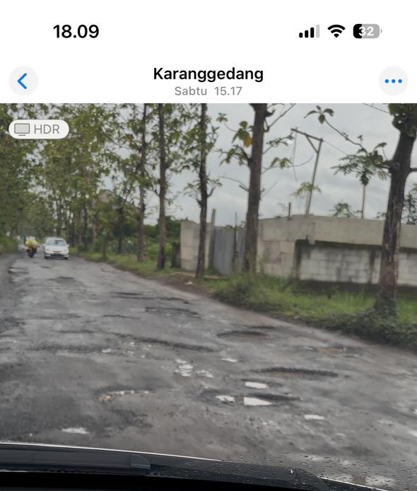 Lampiran foto terkait aduan Laporan Kondisi Jalan Rusak di Wilayah Kemangkon dan Bukateja, Purbalingga: Mohon Perbaikan